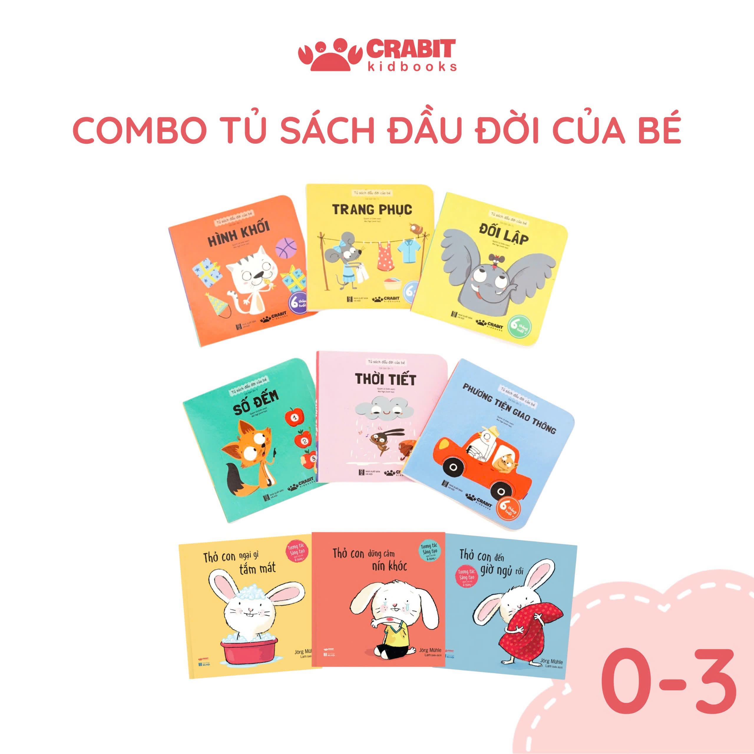 Bộ sách phát triển ngôn ngữ và rèn luyện trí não cho bé 0-3 tuổi