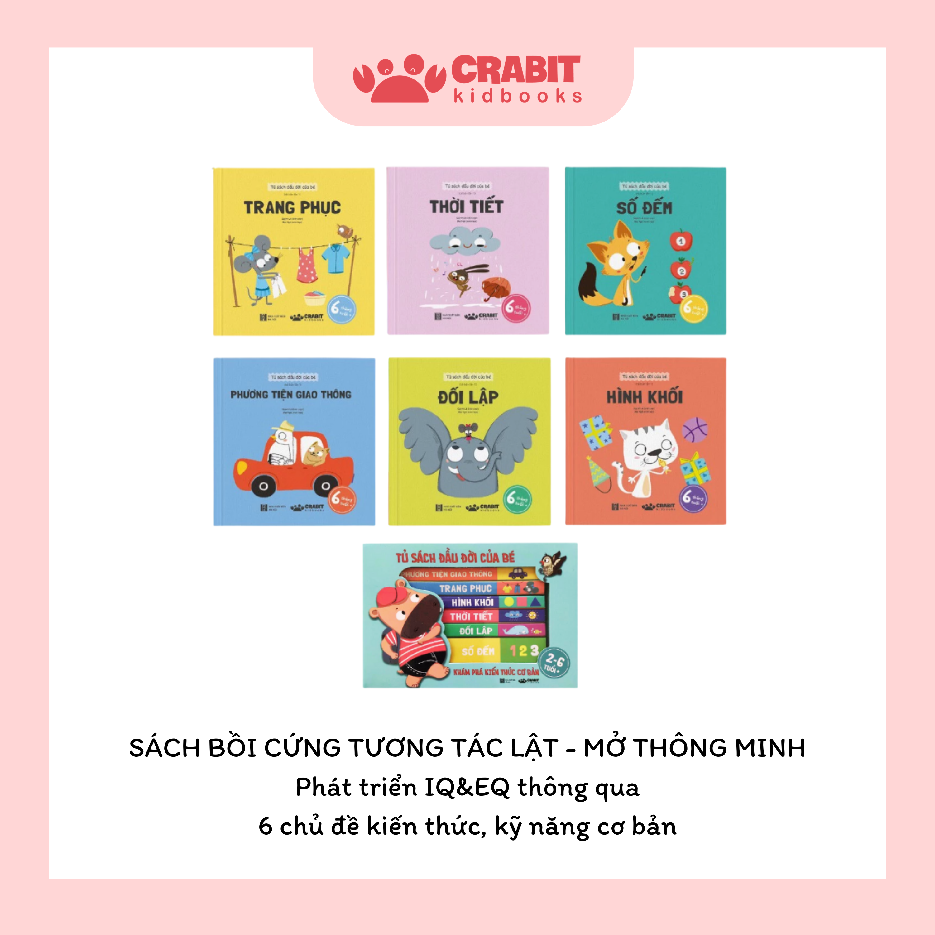 Bộ sách phát triển ngôn ngữ và rèn luyện trí não cho bé 0-3 tuổi