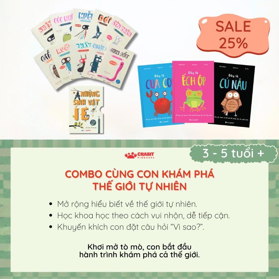 COMBO CÙNG CON KHÁM PHÁ THẾ GIỚI TỰ NHIÊN