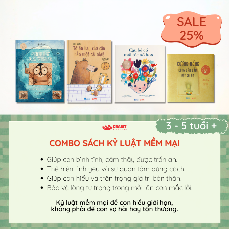 COMBO SÁCH KỶ LUẬT MỀM MẠI CHO TRẺ