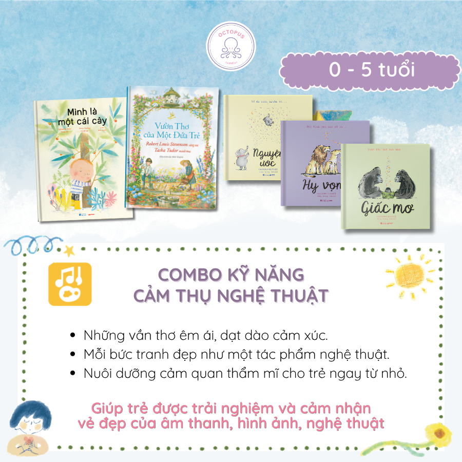 COMBO SÁCH PHÁT TRIỂN KỸ NĂNG CHO TRẺ 0-5 TUỔI