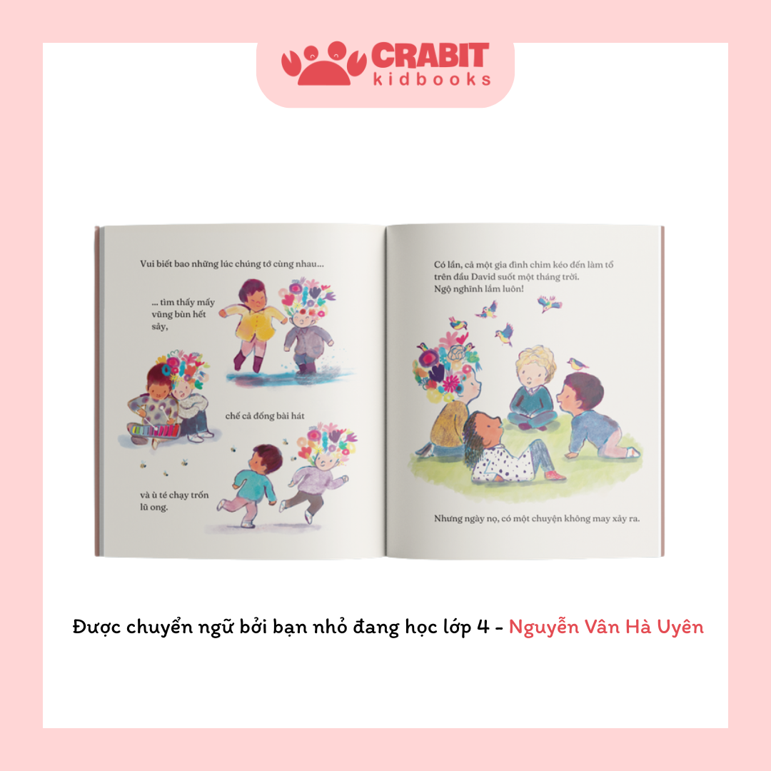 Cậu bé có mái tóc nở hoa - Sách chạm chữ
