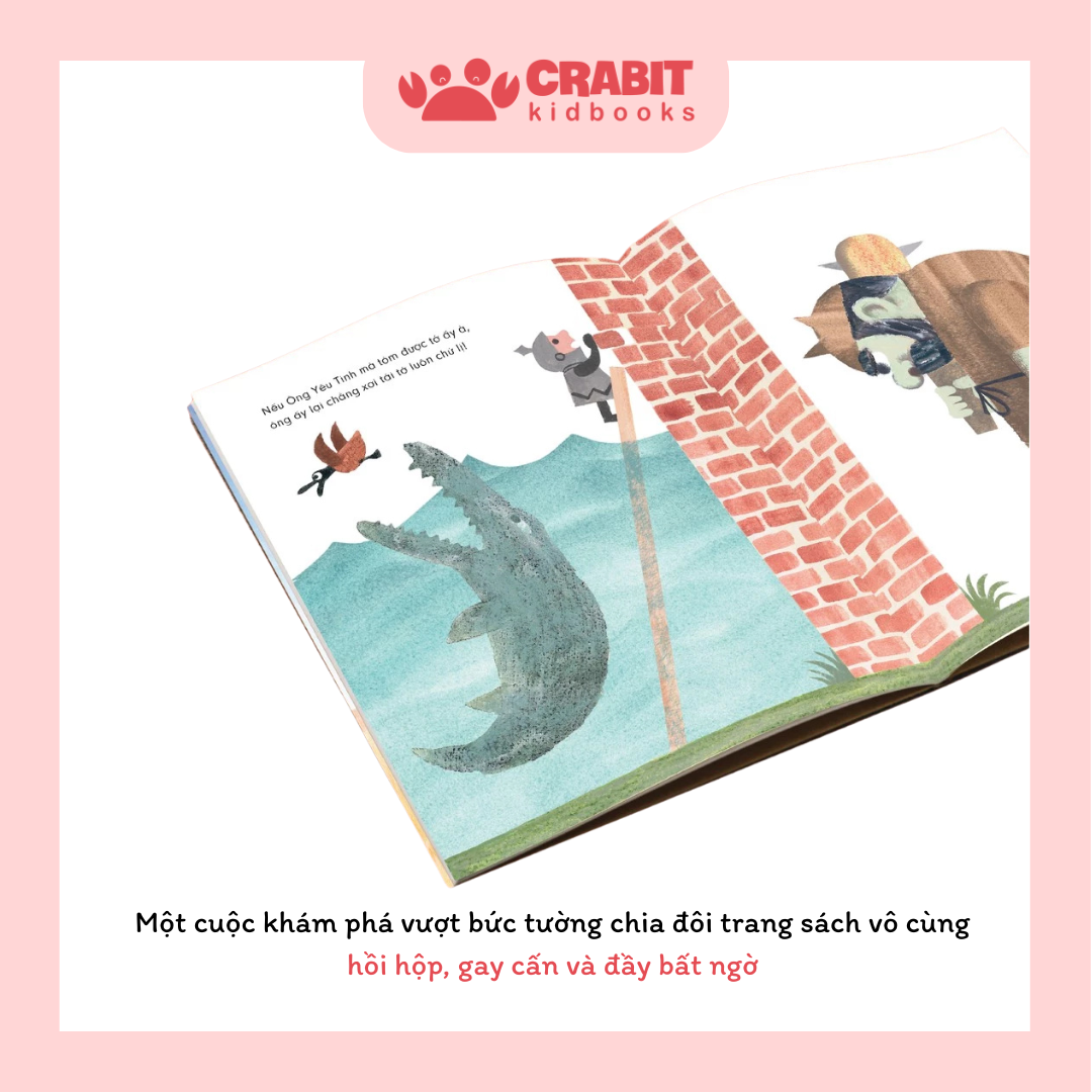 Có một bức tường ở giữa trang sách