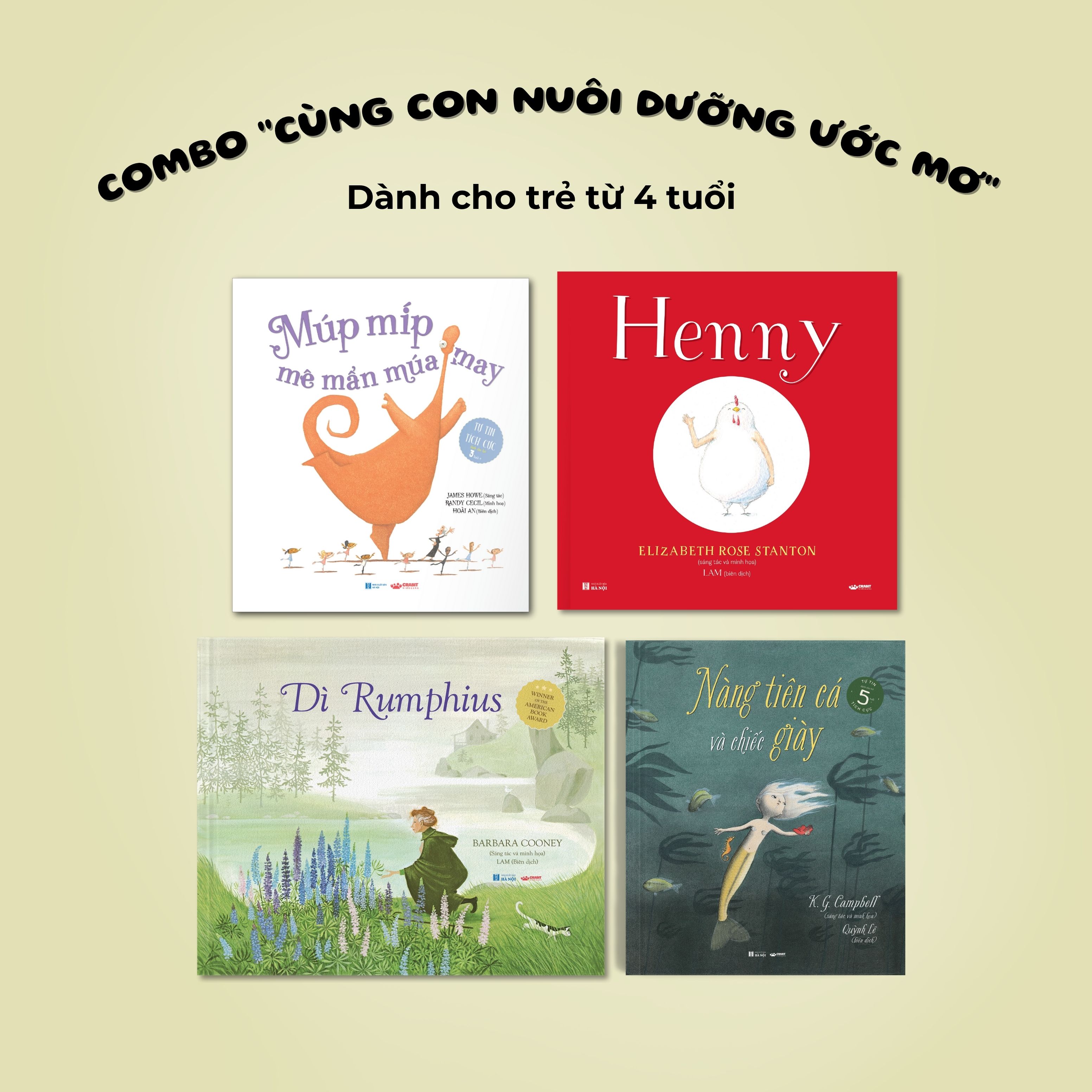 Combo “Cùng con nuôi dưỡng ước mơ” - Truyền cảm hứng cho trái tim bé nhỏ