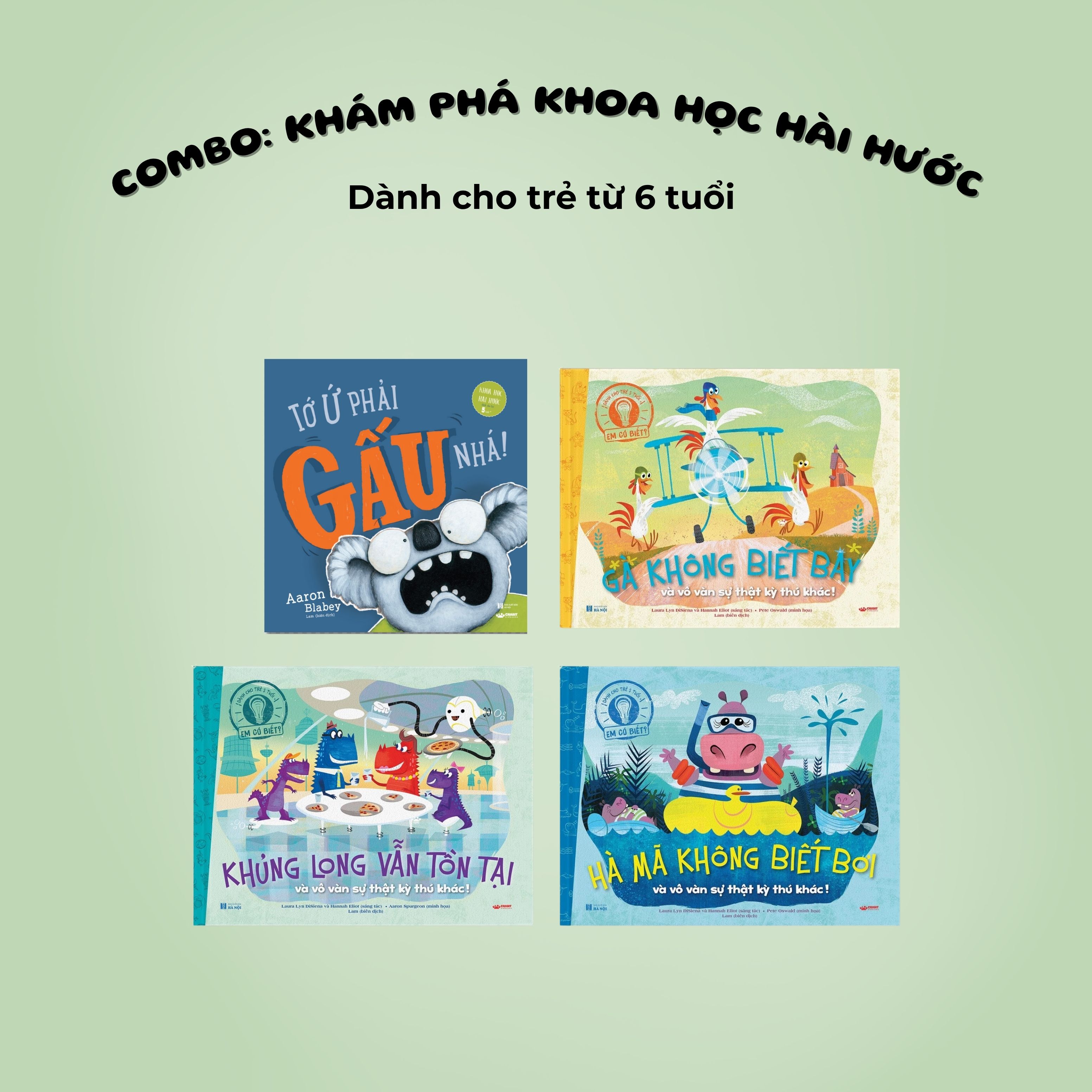 Combo “Khám phá khoa học hài hước” - Khơi dậy trí tò mò và niềm vui khám phá ở trẻ
