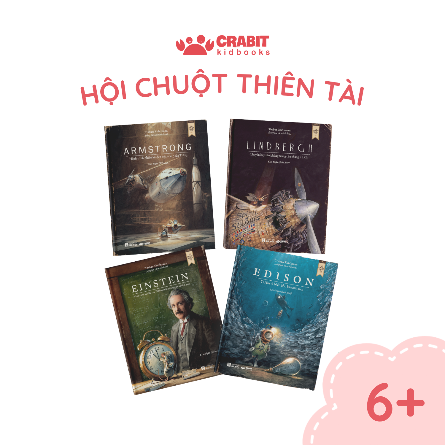 Hội chuột thiên tài - Bộ truyện ứng dụng phương pháp giáo dục tiên tiến hàng đầu STEAM - Bộ 4 cuốn