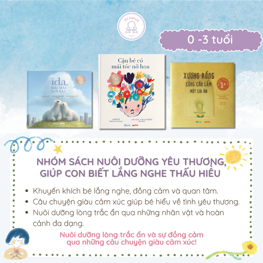 NHÓM SÁCH NUÔI DƯỠNG YÊU THƯƠNG, GIÚP CON BIẾT LẮNG NGHE, THẤU HIỂU