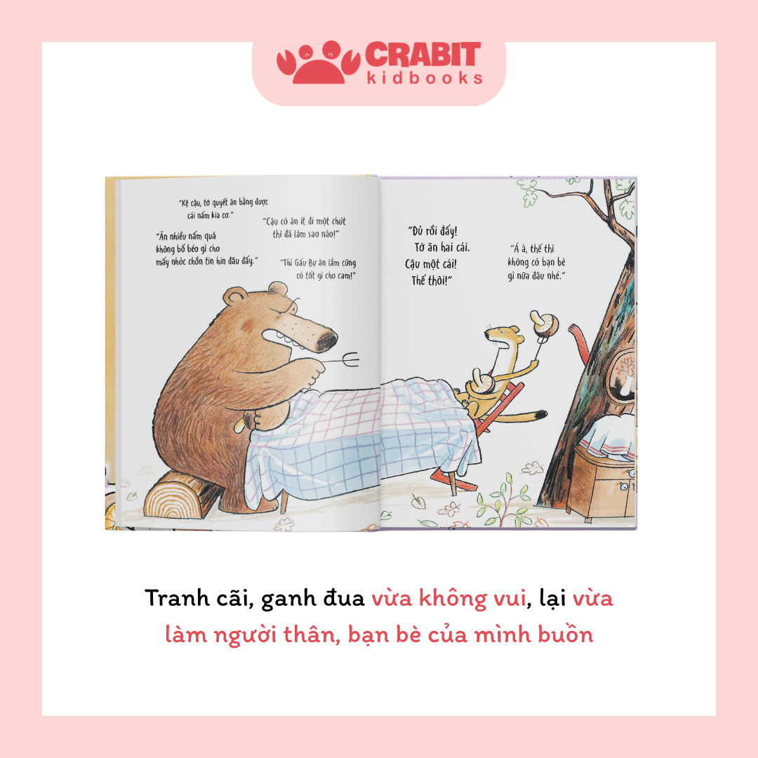 Tớ ăn hai, cho cậu hẳn một cái nhé!