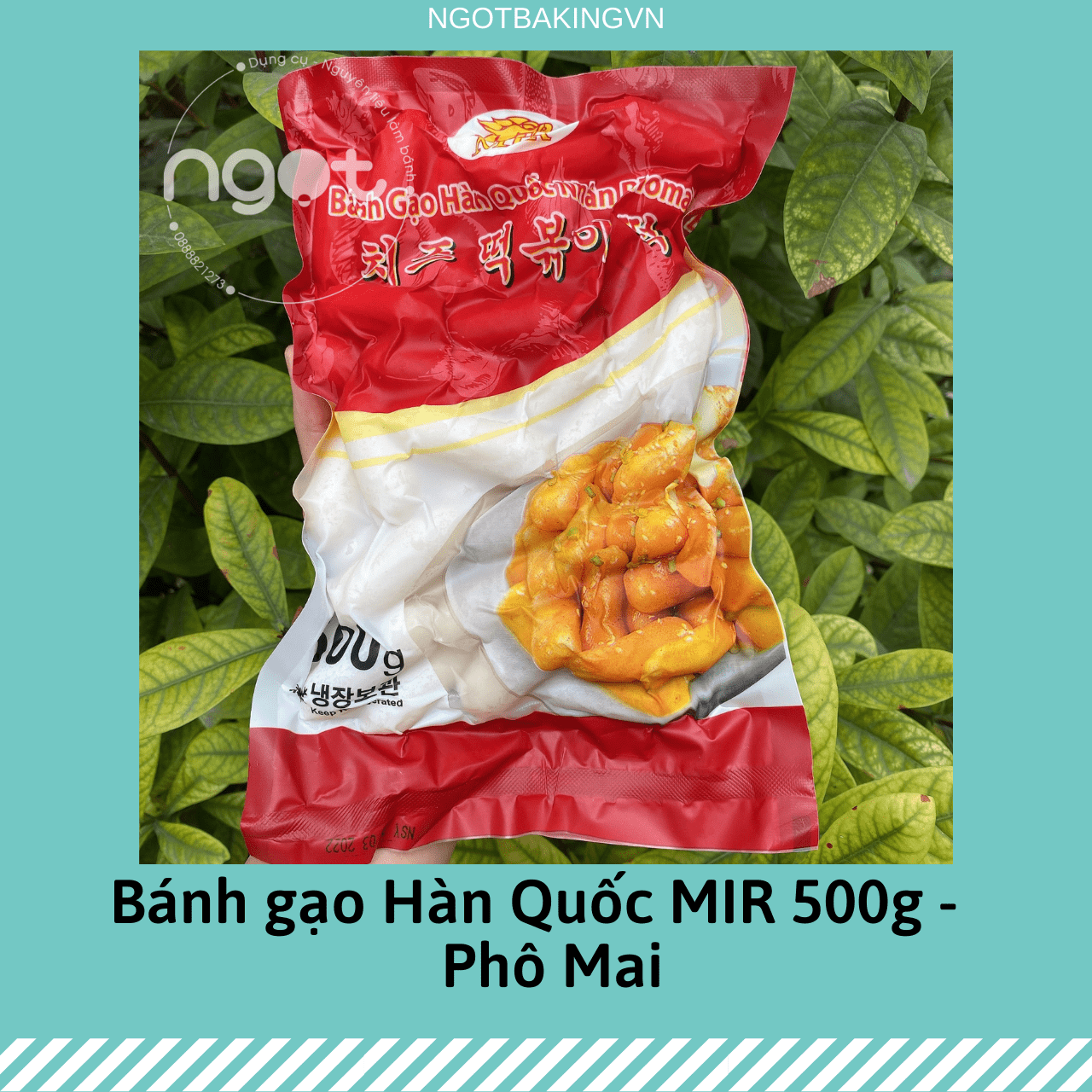 Bánh gạo Hàn Quốc nhân Phô mai 500 gram