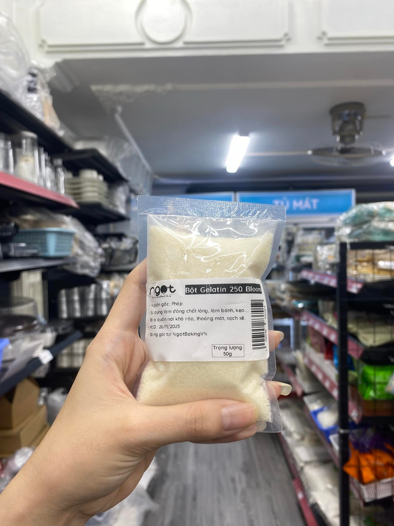 Bột Gelatin Bloom 250 Pháp