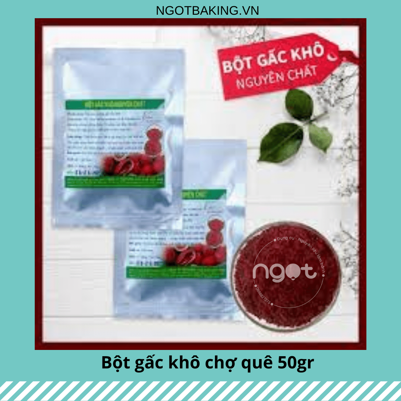 Bột gấc khô nguyên chất Chợ Quê 50 gram