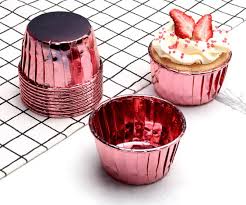 Cốc cupcake cứng set 50c - HỒNG