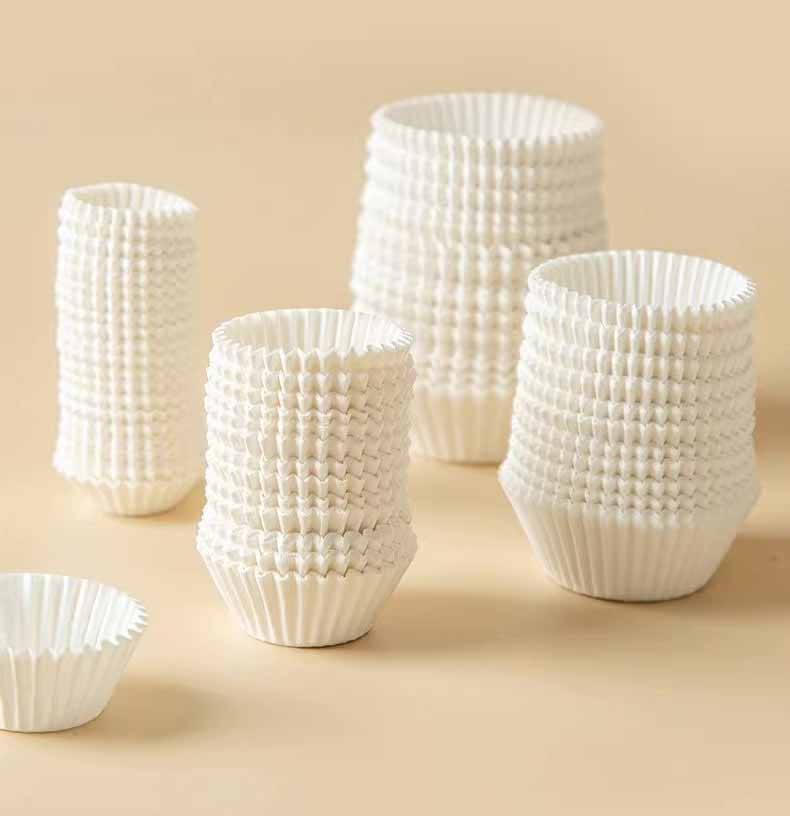 Cốc cupcake giấy mềm TRẮNG 6cm - set~500c