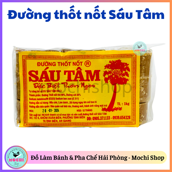 Đường thốt nốt Sáu Tâm gói 500g