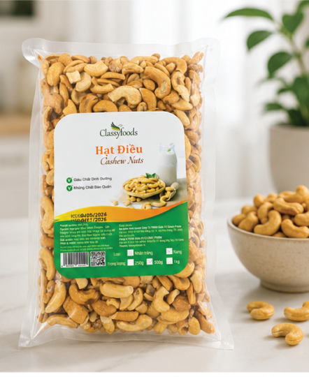 Hạt điều vỡ rang Classy Foods