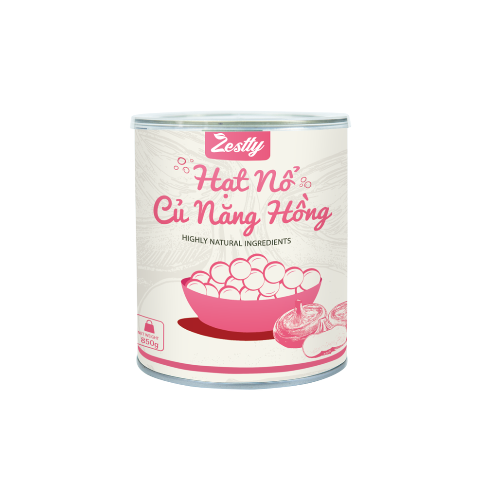 Hạt nổ củ năng hồng Zestty 850g