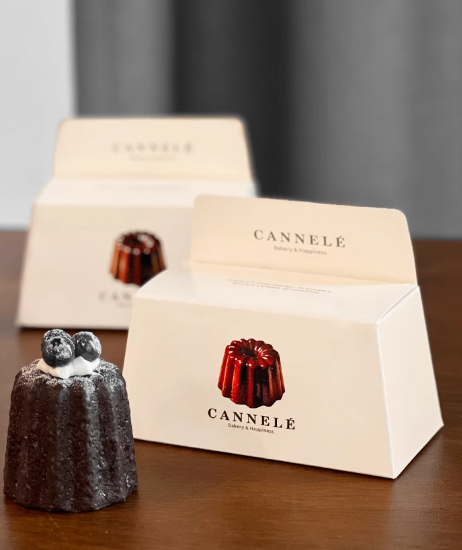 Hộp đựng bánh Canelé - hộp 2 bánh