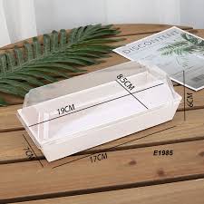 Hộp giấy chữ nhật trắng nắp trong WT2210 - cái