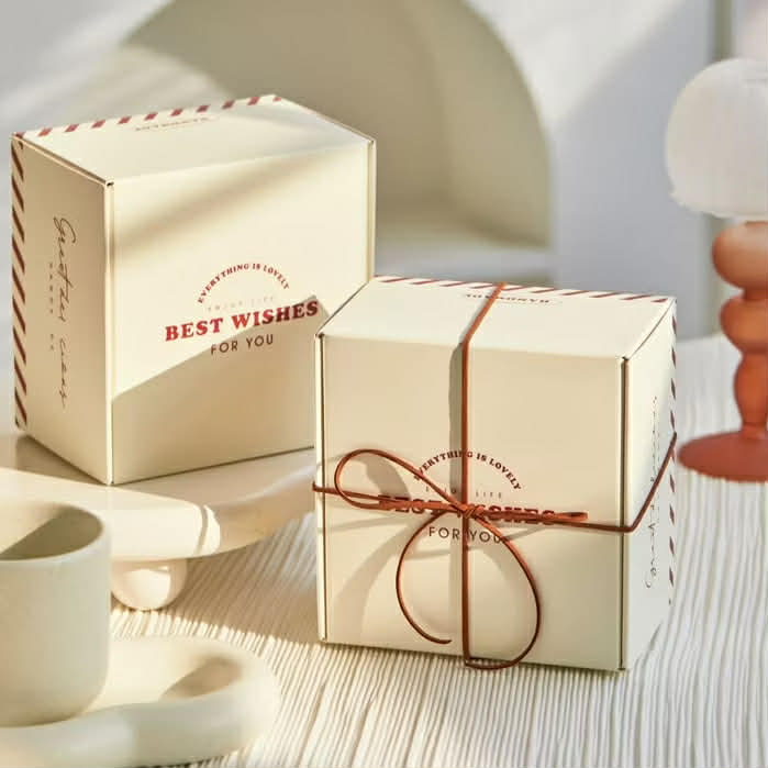 Hộp giấy vuông Best Wishes - 14*15*10