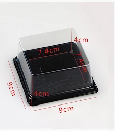 Hộp mica đế đen 125g (chiếc) -xy80s