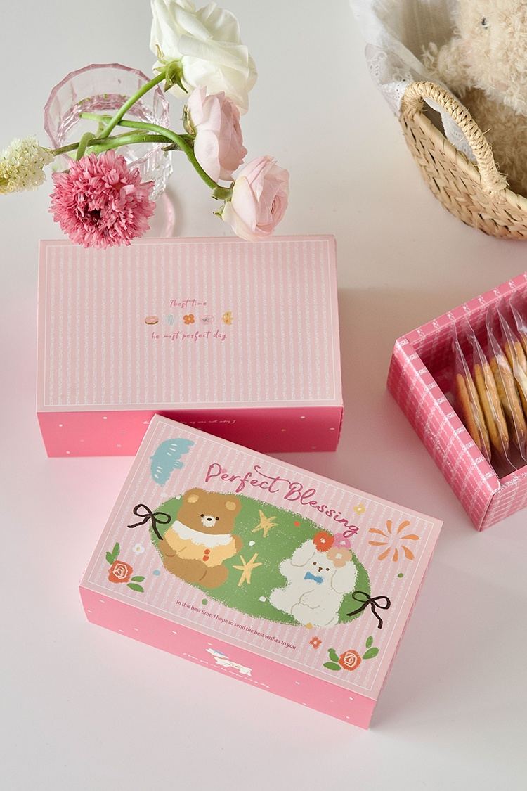 Hộp phong cách Hàn Quốc đa năng - Blessing hồng 17*11*7cm