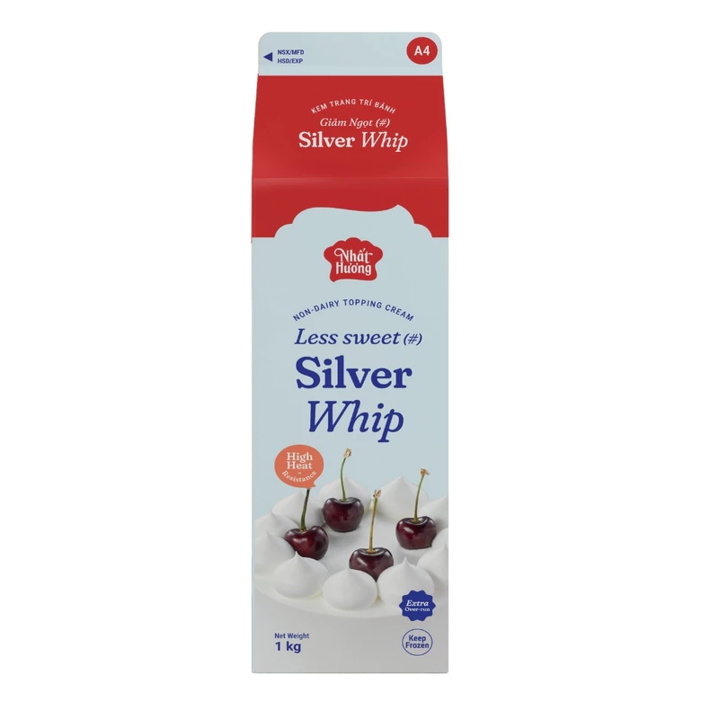 Kem Topping SILVER WHIP ÍT NGỌT TNH 1kg