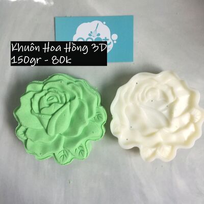 Khuôn 150g - Hoa hồng 3D