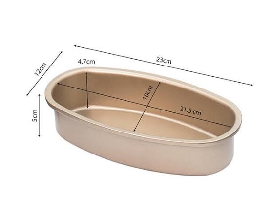 Khuôn Oval đúc chống dính 21,5*10*5,5cm