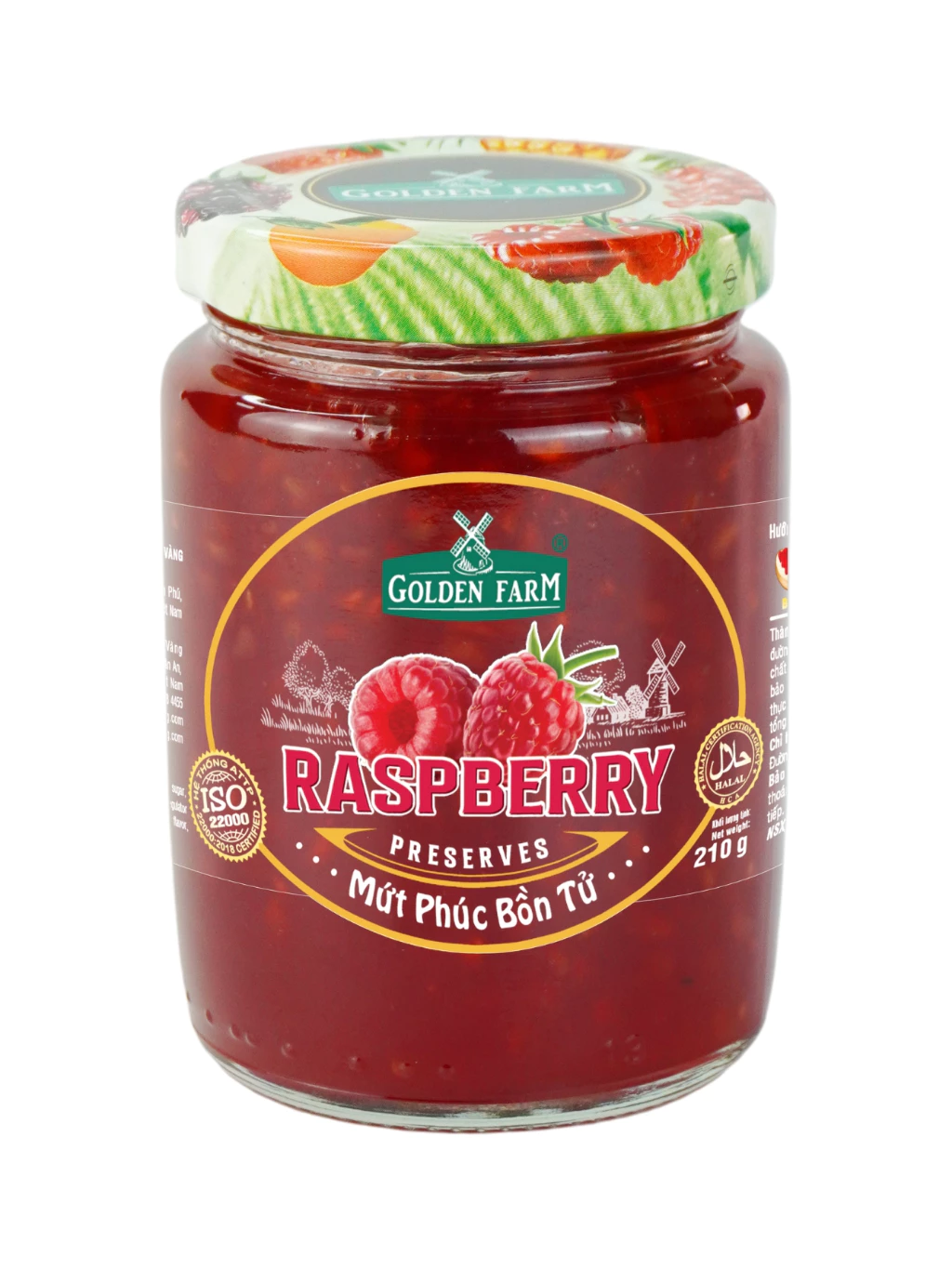 Mứt Phúc bồn tử Golden Farm 210g