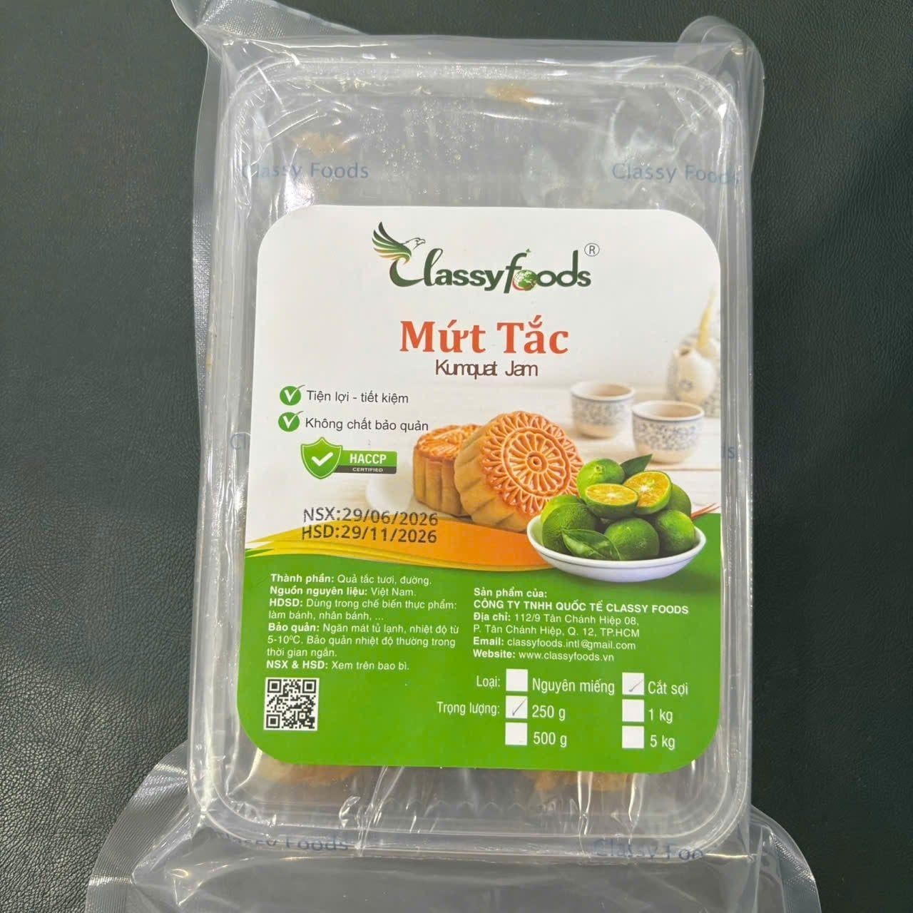 Mứt tắc sợi Classy Foods
