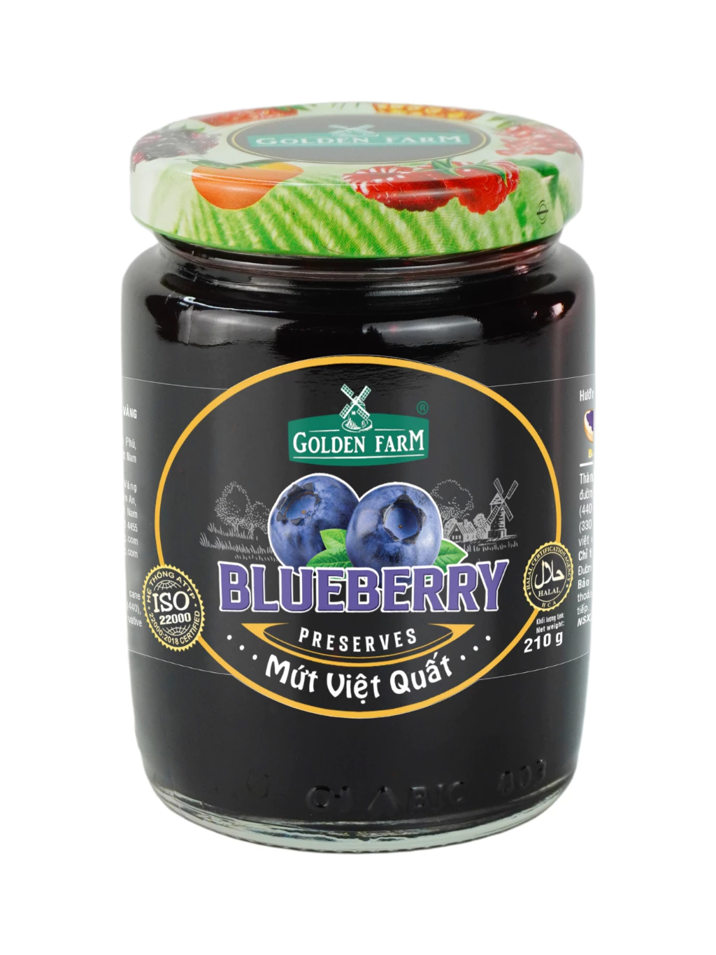 Mứt việt quất Golden Farm 210g