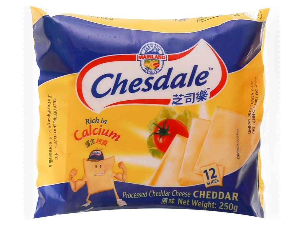 Phô mai lát Chesdale gói 250g