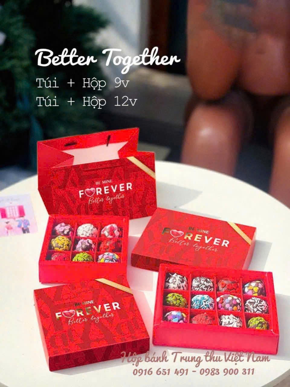 Set Túi Hộp Socola Valentine - 12v Better Together