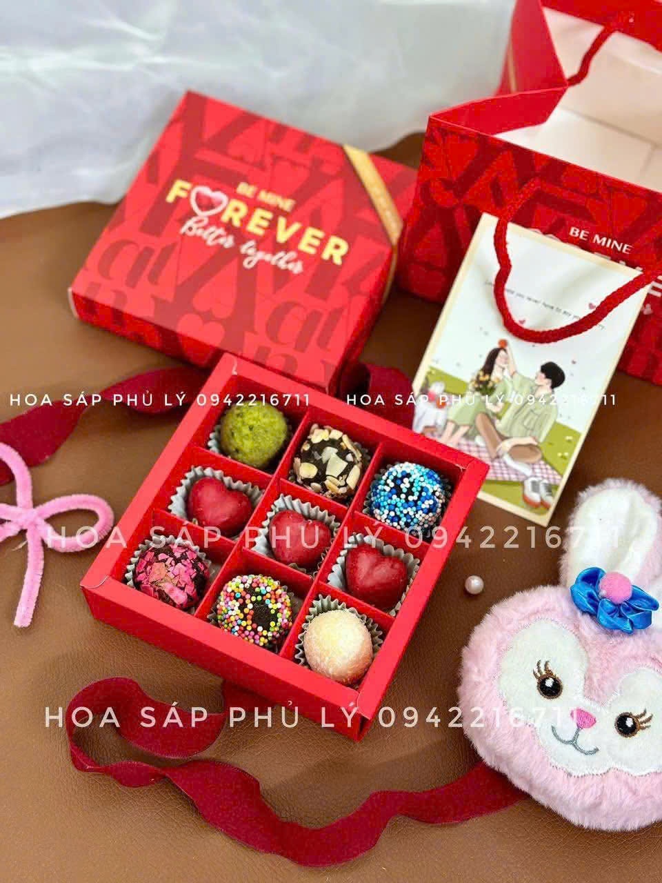 Set Túi Hộp Socola Valentine - 9v - MY VALENTINE