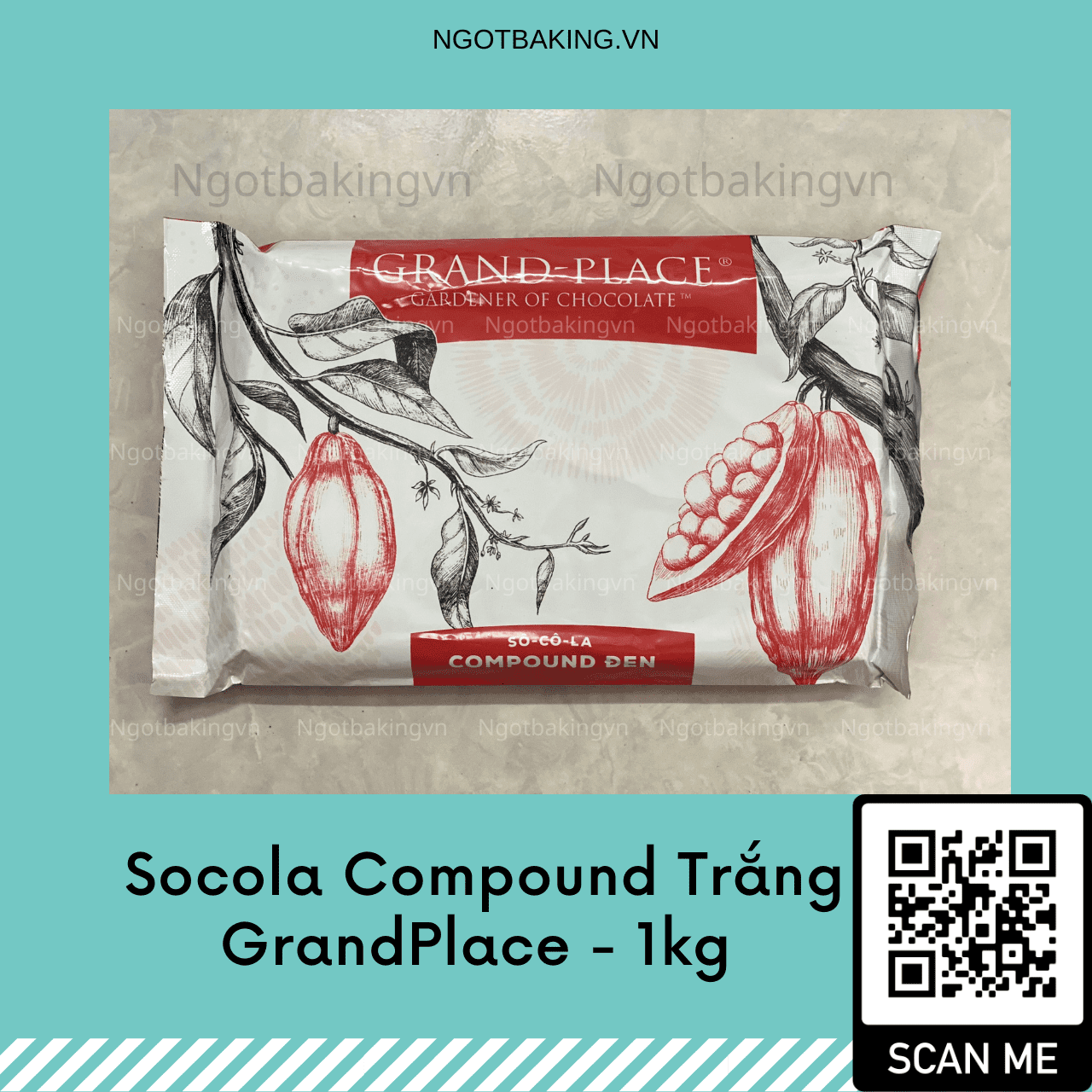Socola Compound Đen GrandPlace -1kg