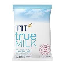 Sữa tươi TH không đường gói 220ml