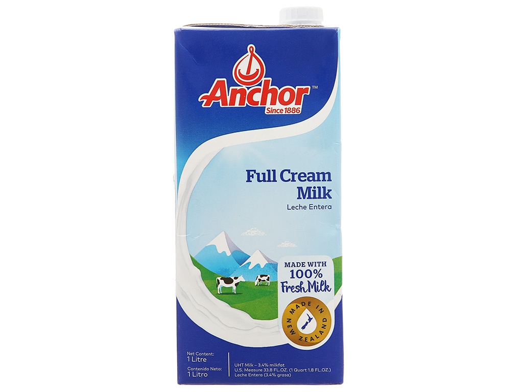 Sữa tươi nguyên kem Anchor hộp 1L