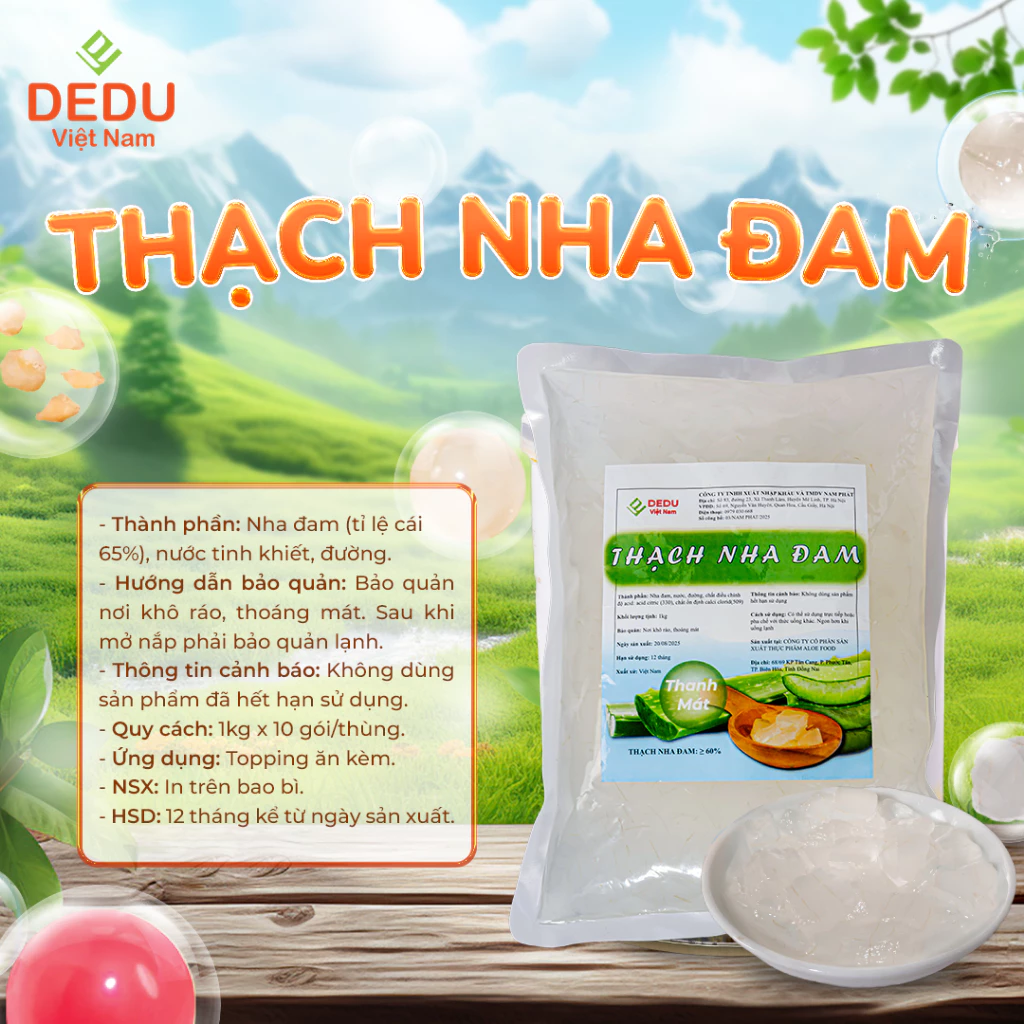 Thạch nha đam DEDU gói 1kg