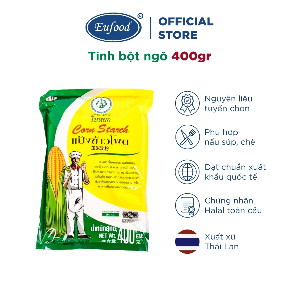 Tinh bột ngô Jade Leaf 400g