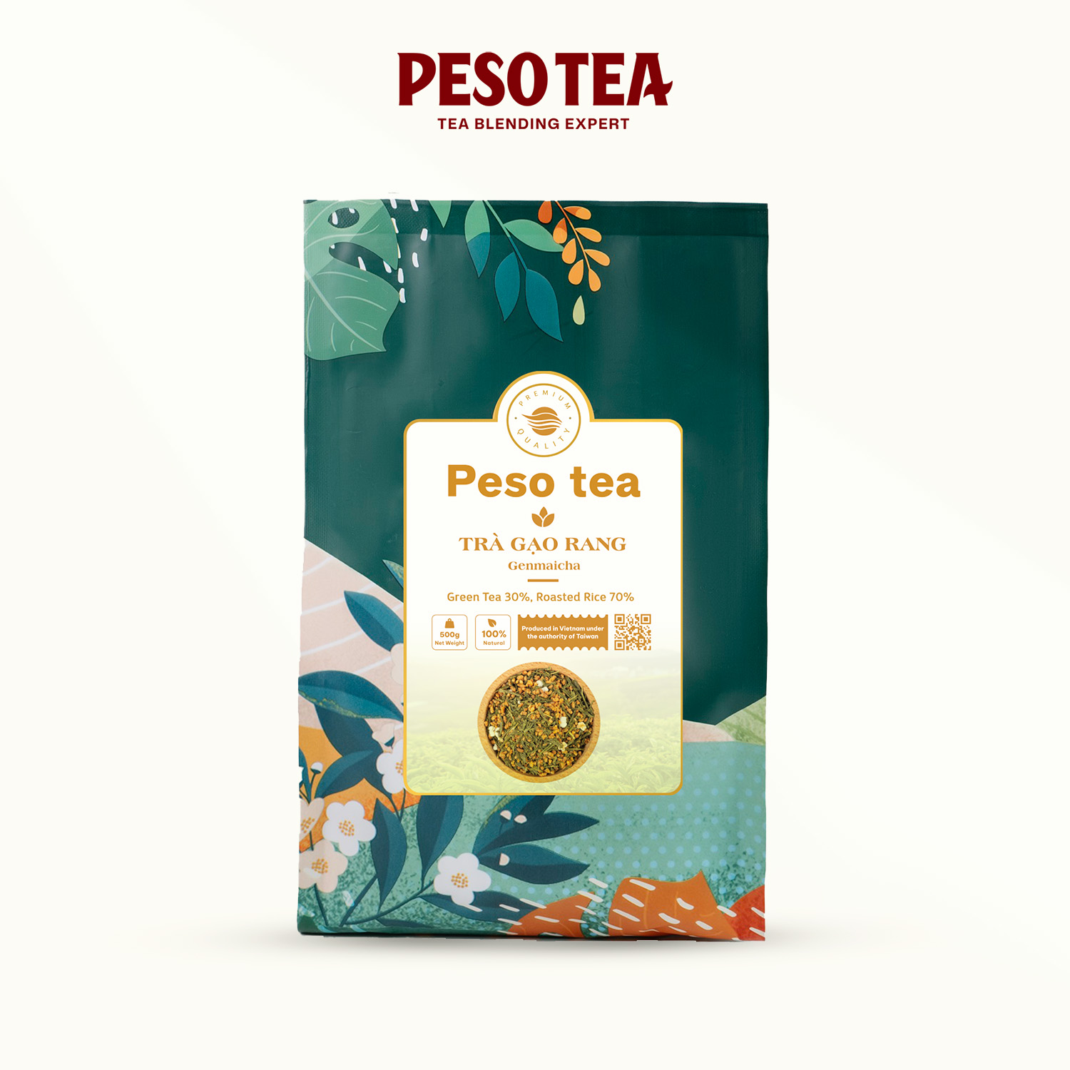 Trà gạo rang Peso