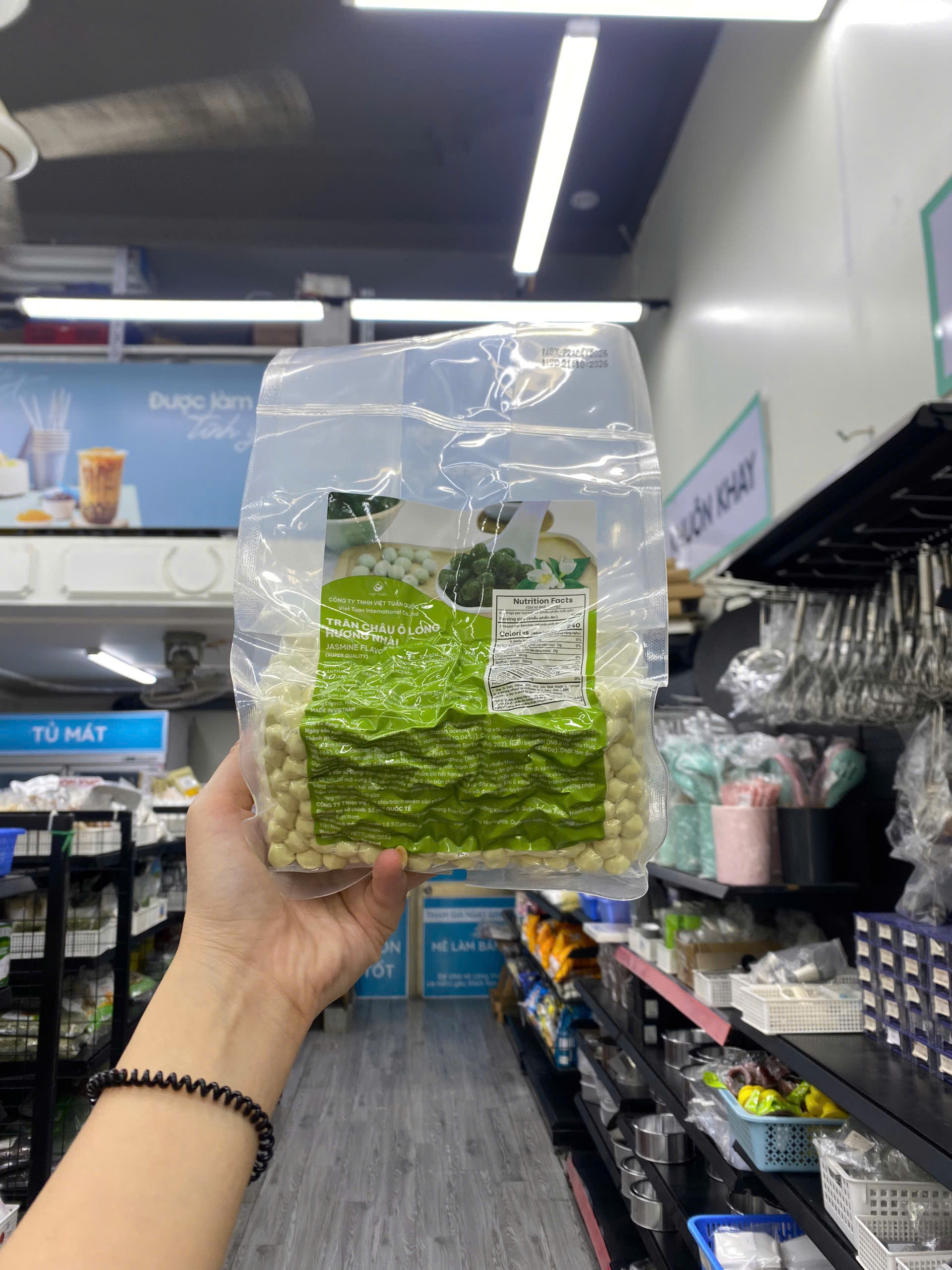 Trân châu Oolong hương nhài Việt Tuấn