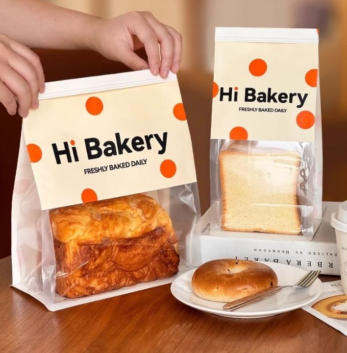 Túi BMHC/Cookie gập miệng Hi Bakery - 22*11*28 cm - set 10c