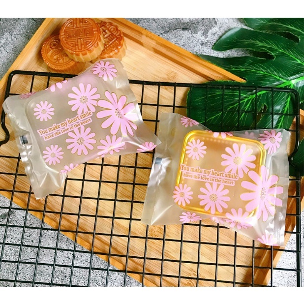 Túi trung thu 35-50g: Hoa Cúc Hồng (Set 97-100c)