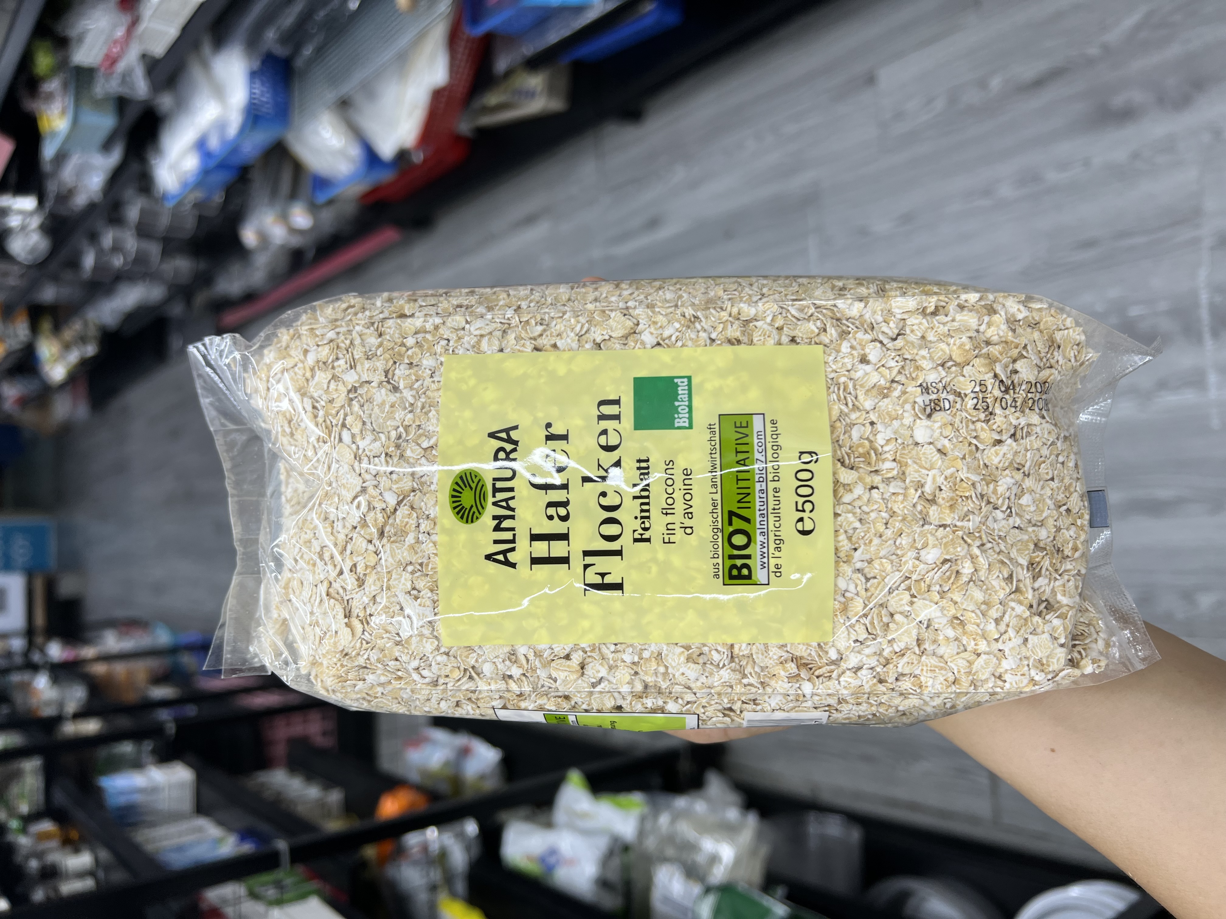 Yến mạch cán vỡ Alnatura gói 500g