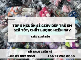 Top 5 nguồn sỉ giày dép trẻ em giá tốt, chất lượng hiện nay