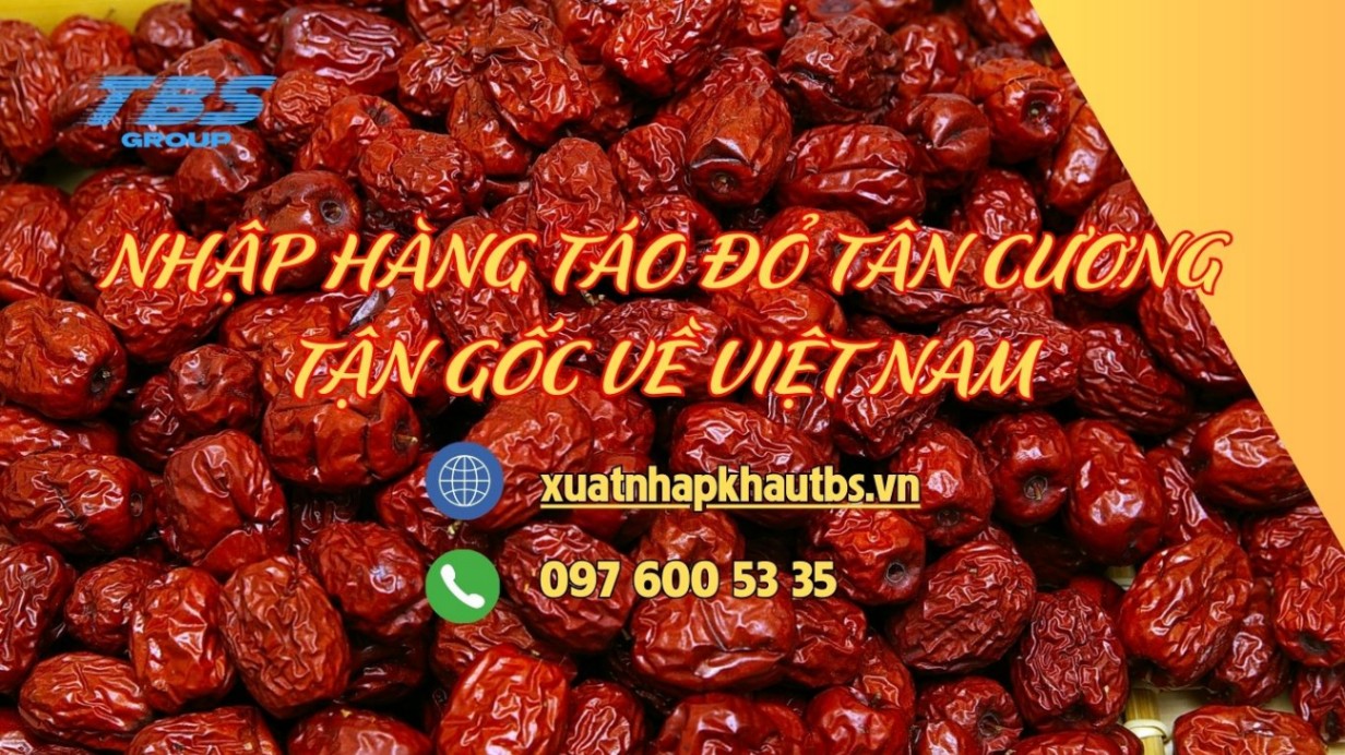 Nhập hàng táo đỏ Tân Cương tận gốc về Việt Nam