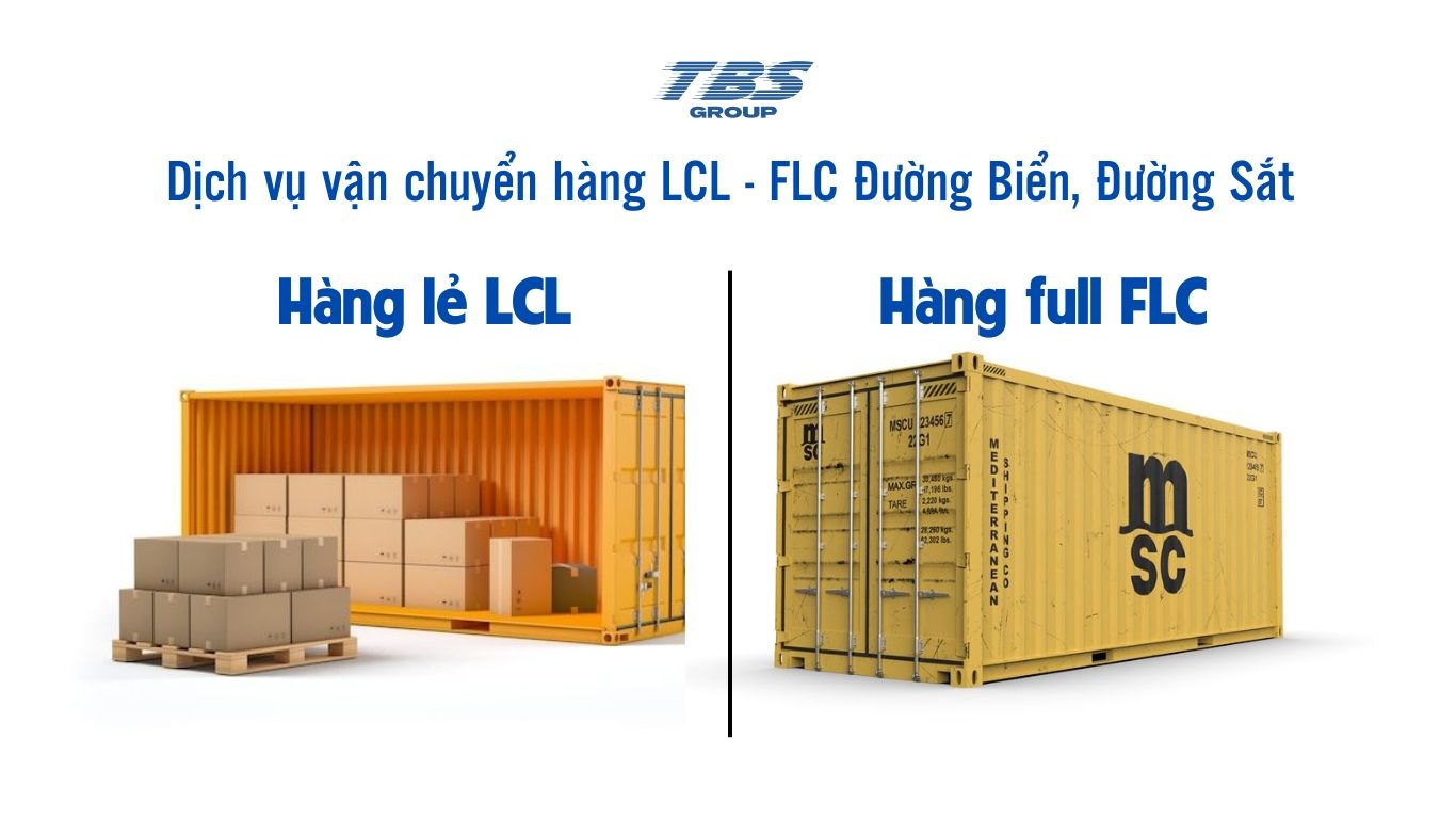 Vận Chuyển Hàng Lẻ LCL - FLC Đường Sắt, Đường Biển