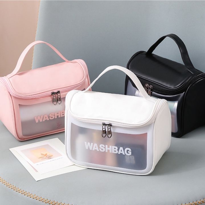 Túi đựng mỹ phẩm du lịch dạng hộp washbag, túi đựng đồ trang điểm makeup  mini chống nước trong suốt | Lazada.vn
