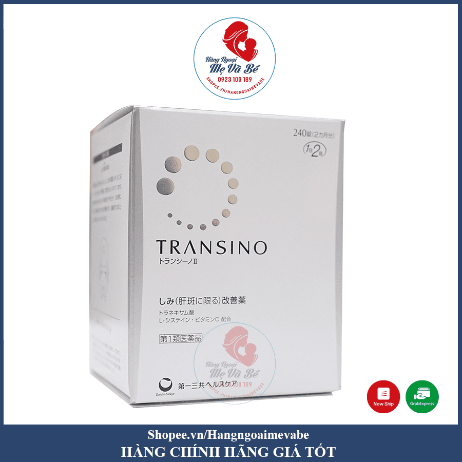 Viên uống Trị Nám Transino 240v màu trắng (20/th) - Date mới T5/28