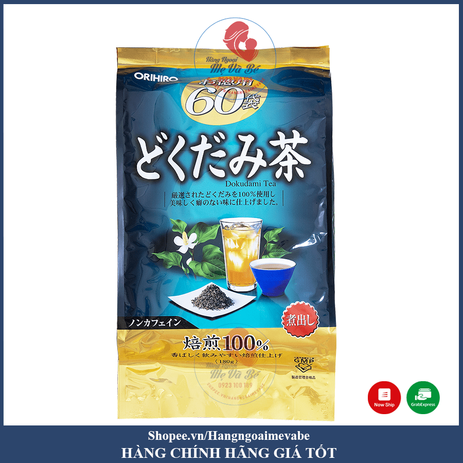 Trà diếp cá ORIHIRO Nhật Bản (24/th) - Mẫu 60 gói nhỏ